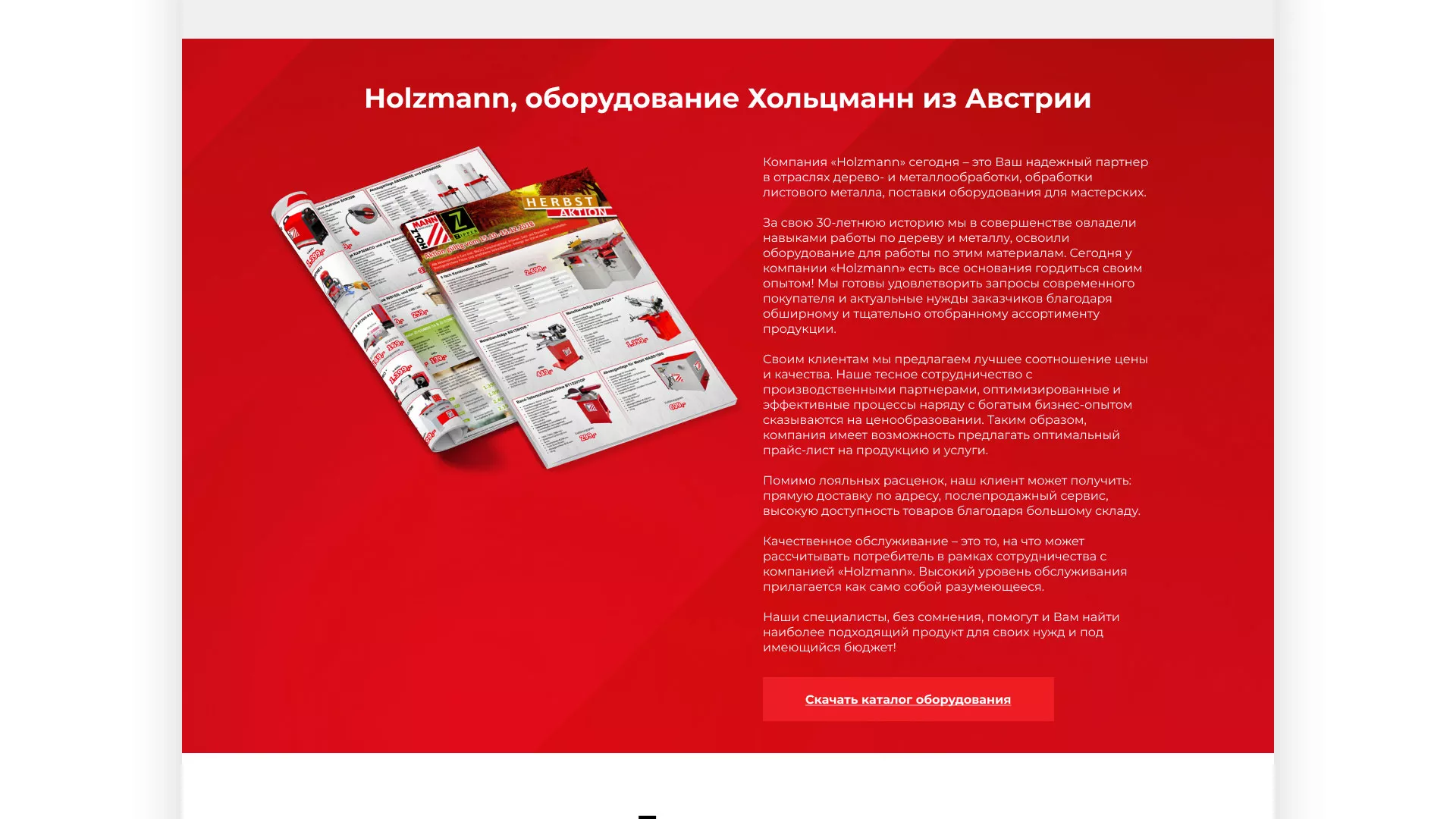 Создание сайта компании «HOLZMANN Maschinen GmbH» в Навашино