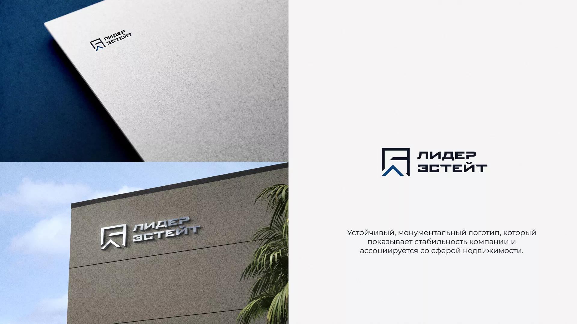 Разработка логотипа агентства недвижимости «Лидер Эстейт» в Навашино