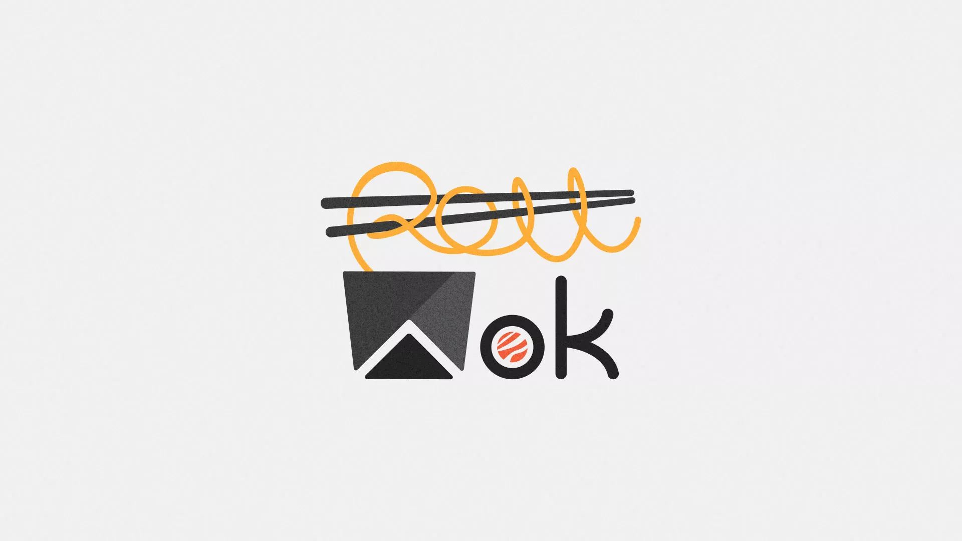 Разработка логотипа в Навашино для суши-бара «Roll Wok Club»